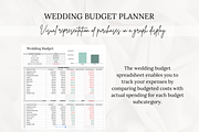 Wedding Budget Planning Spreadsheet, a Templates & Theme by AestheticsObsession (Thumbnail 2 of 6)