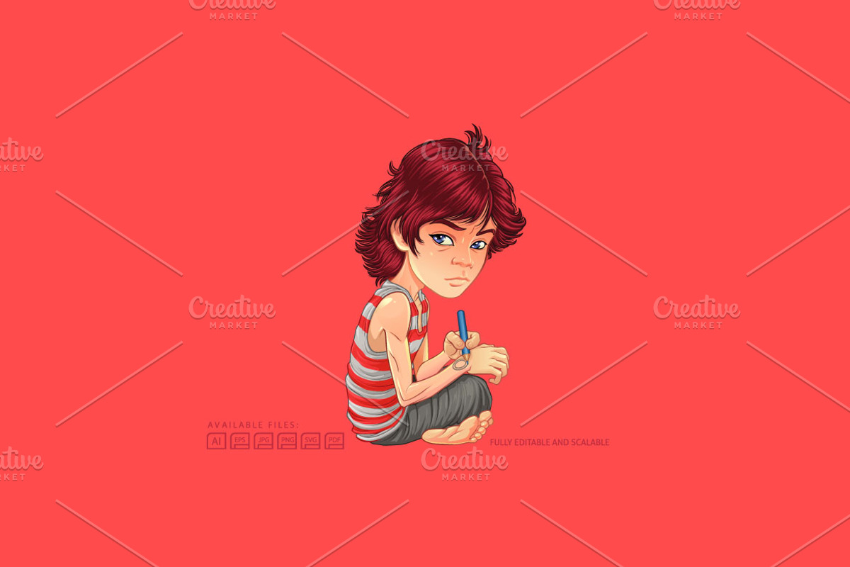 Cartoon Adventure Boys Logo, a Branding & Logo Template by Kongstones_std (Photo 4 of 4)