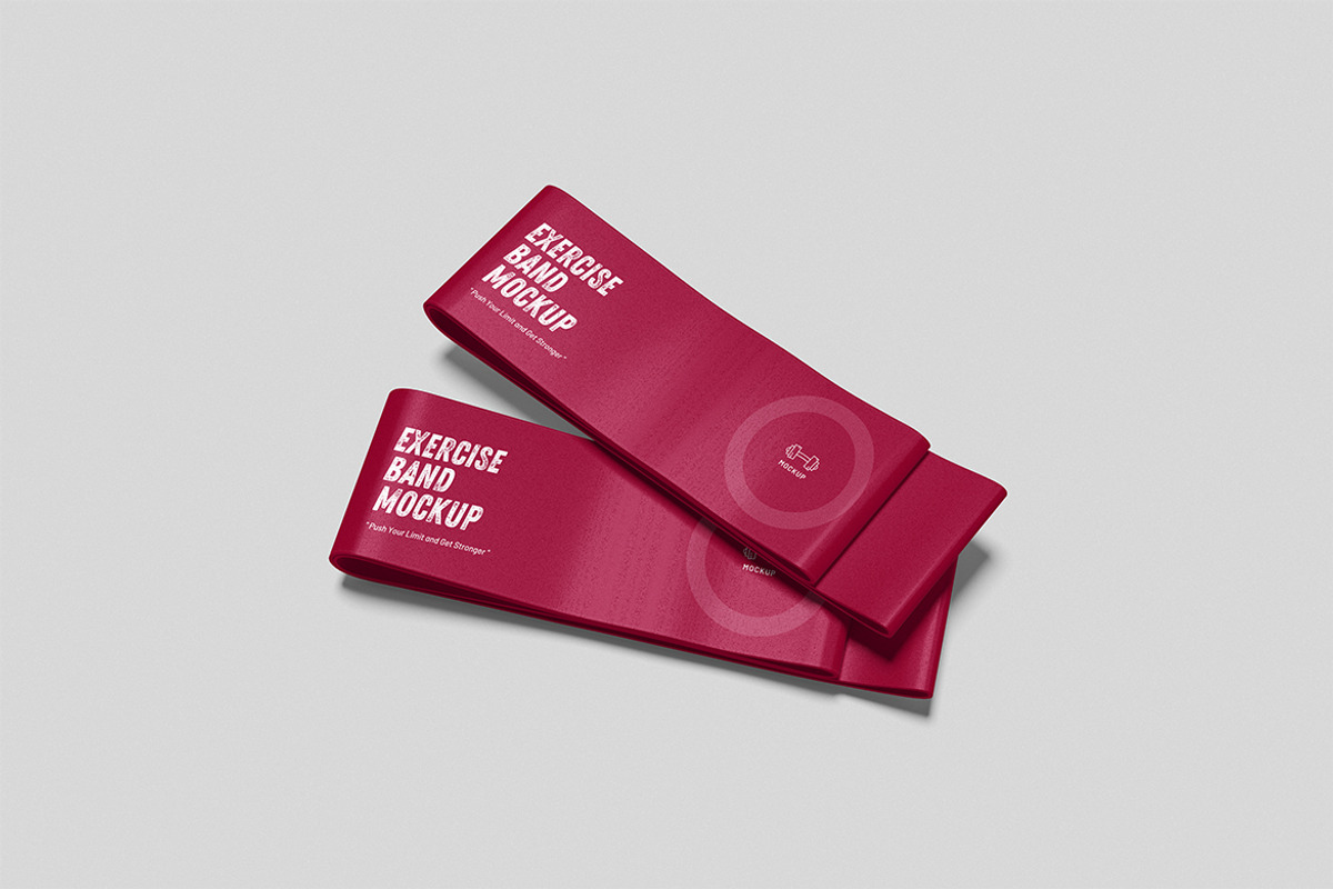 High-Quality Exercise Band Mockup, an Advertising Mockup by swsi-studio (Photo 2 of 5)