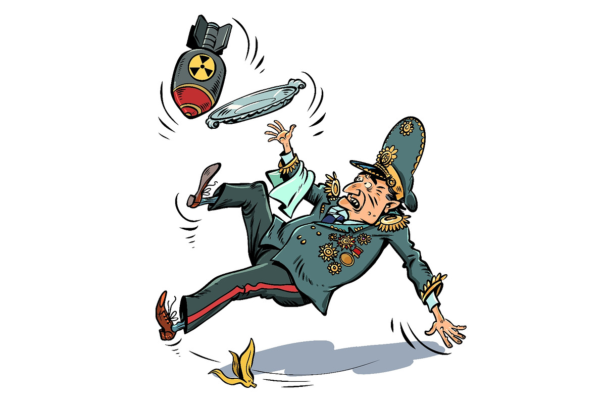 Slipping on a banana peel. A, a Person Illustration by rogistok (Photo 1 of 3)