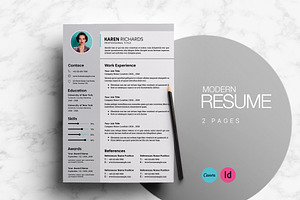 Corporate Resume Template, a Resume Template by evgenystudio