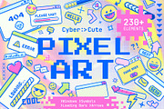 Cyber Cute: 230+ Pixel Art Elements, an Object Graphic by IuliiaSavko (Thumbnail 1 of 9)