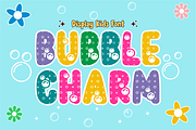 Bubble Charm - Bubble Font Types, a Font by KiddoGlyphs Studio (Thumbnail 1 of 3)