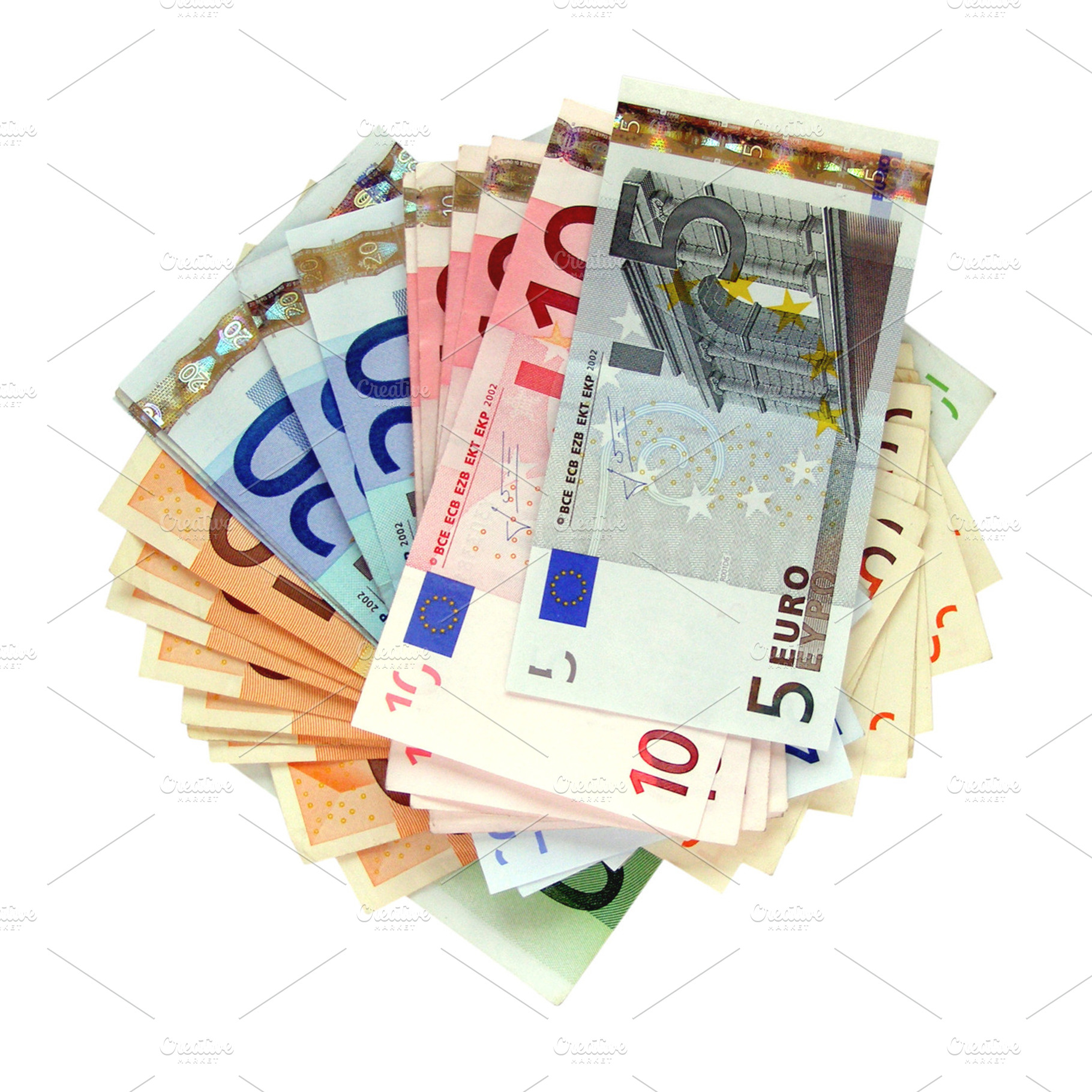 Euro notes featuring euro, euros, and note