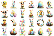 Watercolor Spring Pastel Easter Clip, an Illustration by designcity5 (Thumbnail 2 of 5)