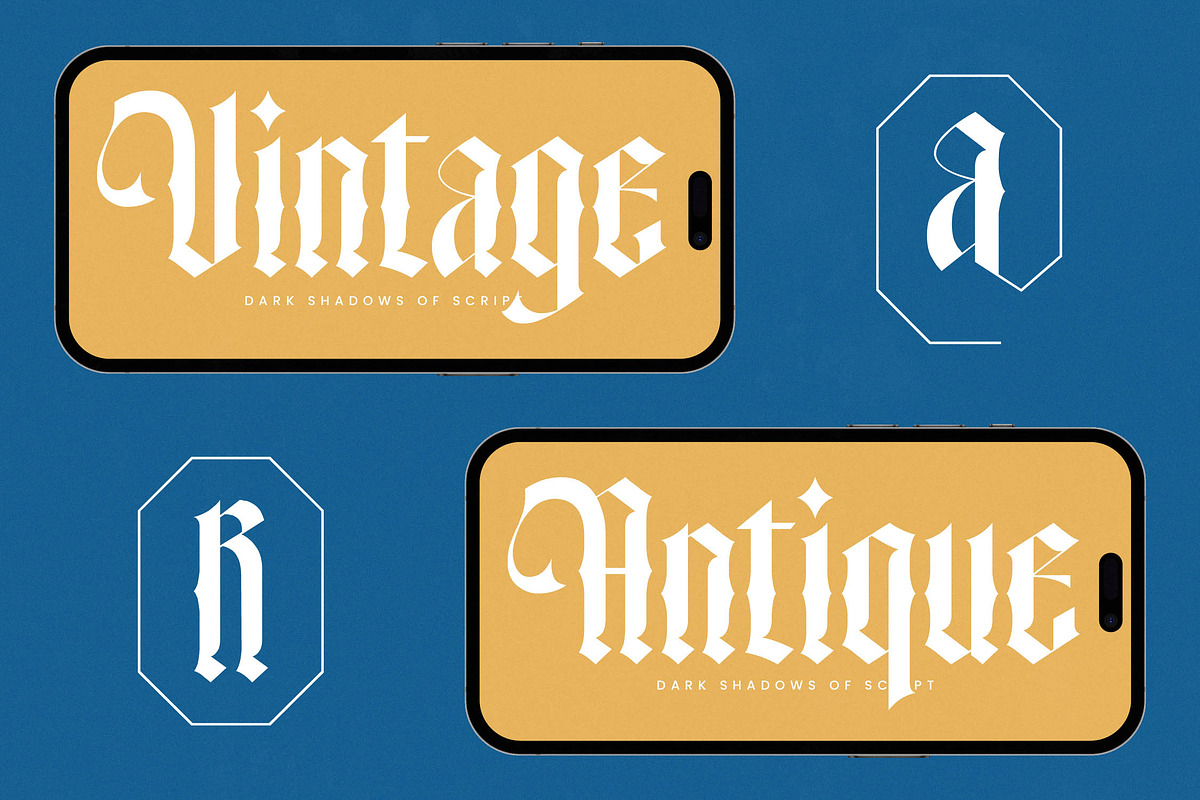 Angelic Glimstone Modern Gothic, a Blackletter Font by timelesstype.co (Photo 3 of 20)