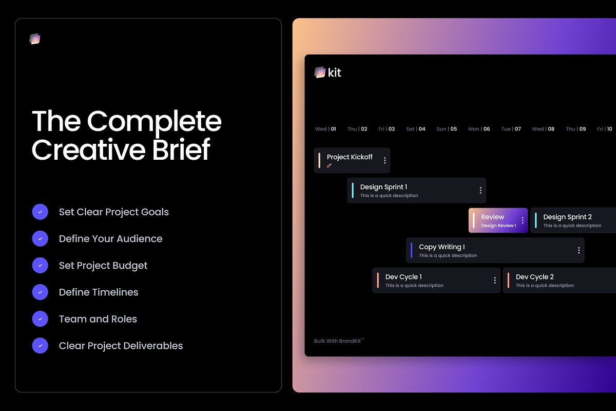Ultimate Creative Brief, a Presentation Template by BrandKit (Photo 3 of 8)