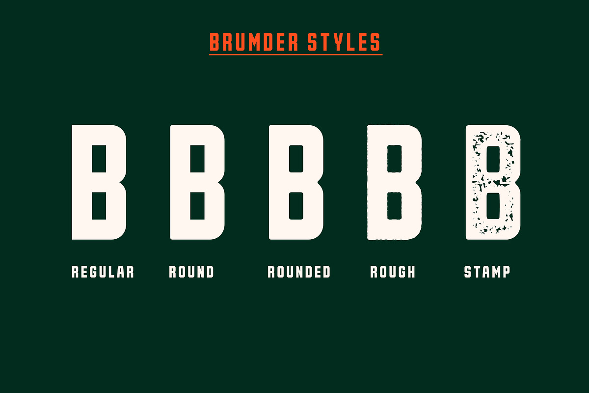 Brumder Font, a Sans Serif Font by trustha (Photo 9 of 10)