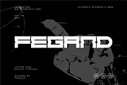 Fegand - Futuristic Display Font, a Sans Serif Font by Typeagle (Thumbnail 1 of 10)
