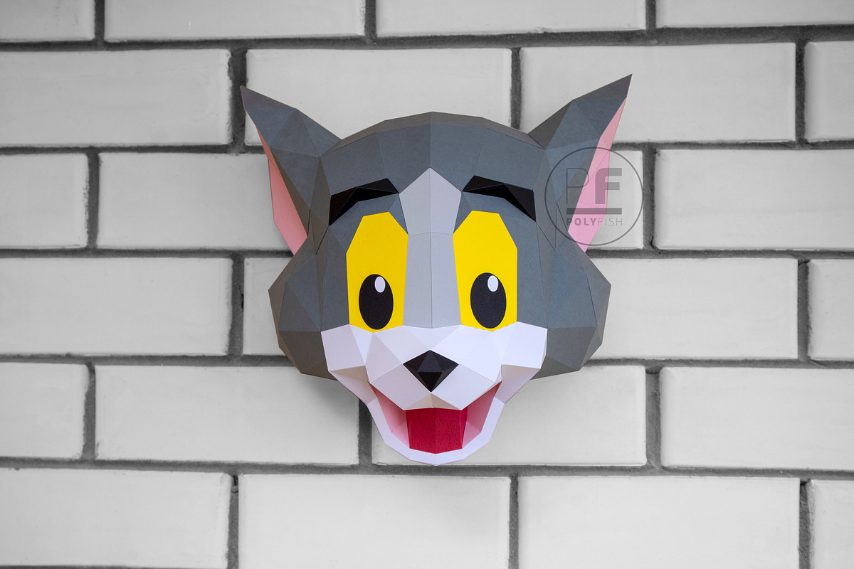DIY Tom and Jerry 3D model template preview 7
