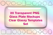 20 Transparent PNG Glass Plate Mocku, an Object Graphic by Kseniya-Omega (Thumbnail 1 of 5)