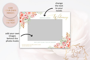 Birth Announcement Card Template 1