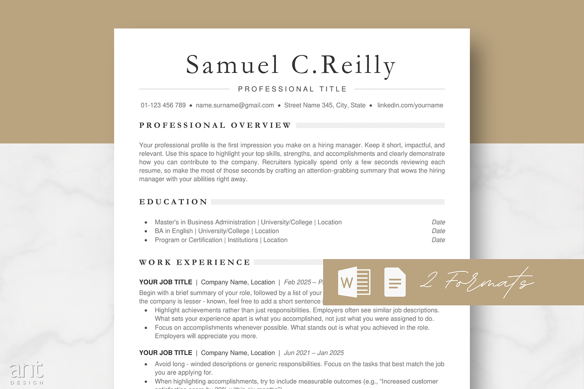 Professional ATS Resume Template