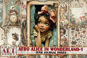 Afro Alice in Wonderland-1, a Person Illustration by CraftArtStory (Thumbnail 1 of 5)