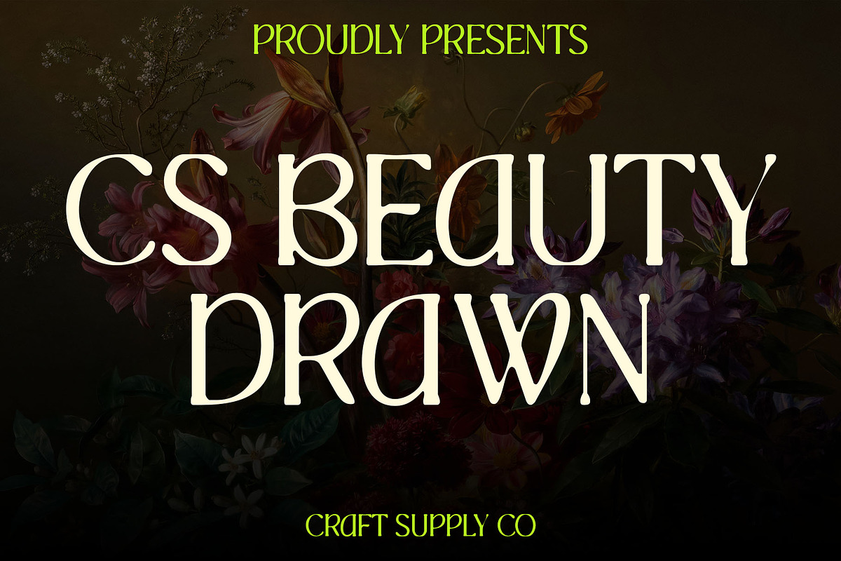 CS Beauty Drawn, a Serif Font by Craft Supply Co. (Photo 1 of 8)