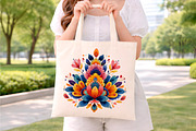 Watercolor Colorful Folk Floral, an Illustration by Digital Artistic99 (Thumbnail 5 of 9)