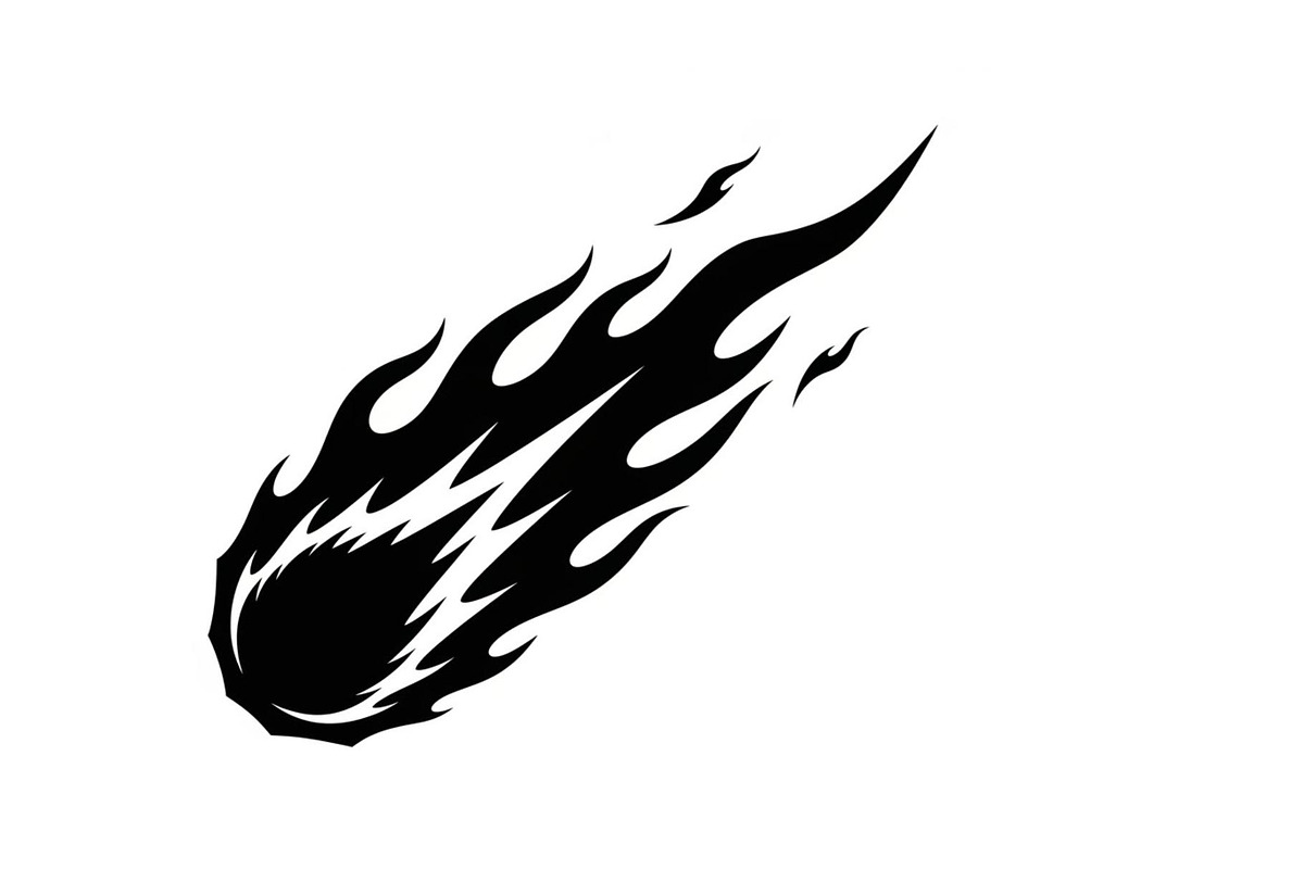 Fire Meteor Comet Silhouette Bundle, an Illustration by Designs_River (Photo 37 of 51)