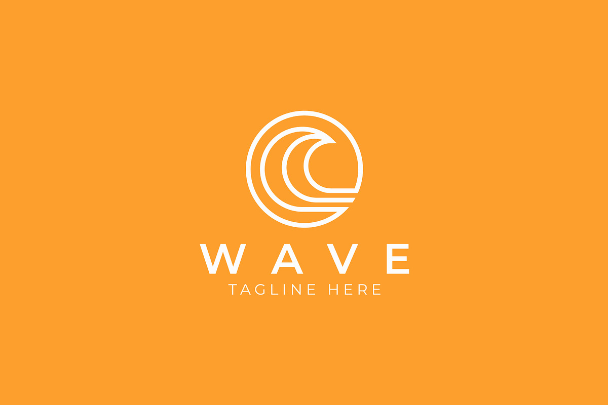 Wave Logo Icon Sea Linear Ocean, a Branding & Logo Template by Signatoro (Photo 3 of 3)