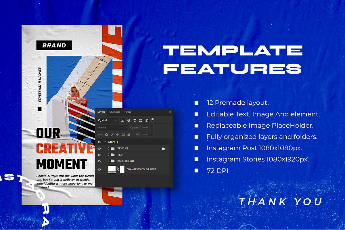 Redeep-Hype Instagram Stories & Post, a Social Media Template by MYDesign (Photo 5 of 5)