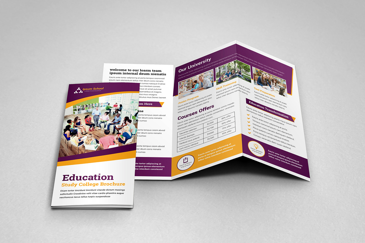 Education College Trifold V5, a Brochure Template by JanySultana (Photo 7 of 10)
