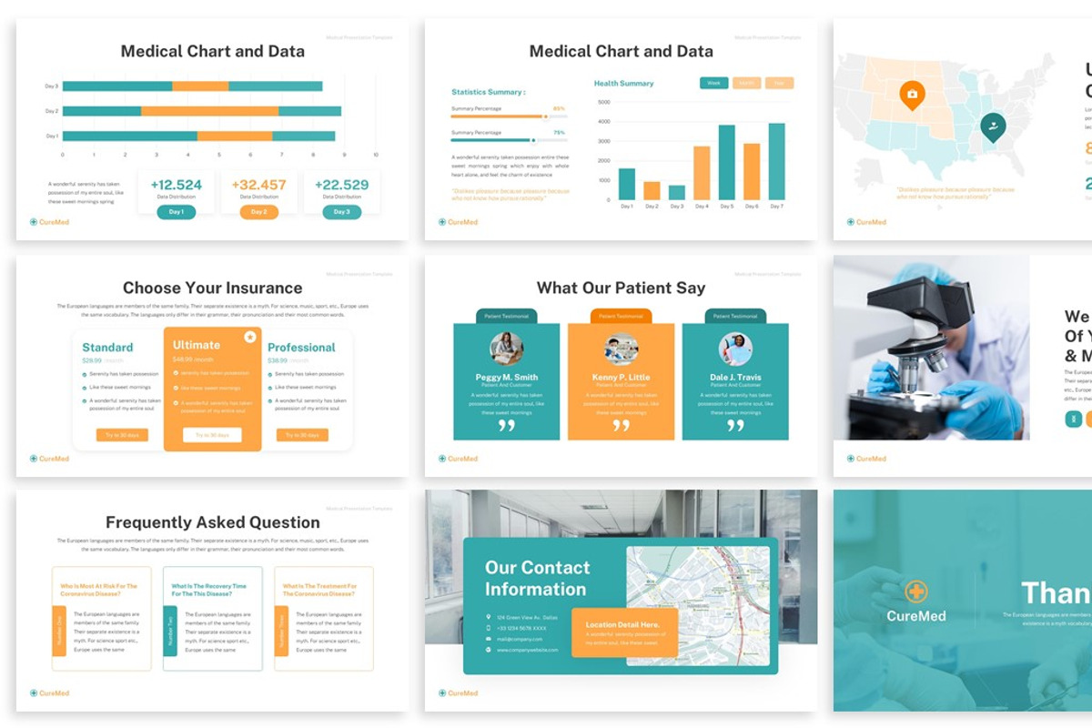 Curemed - Medical Powerpoint, a Presentation Template by SlideFactory (Photo 4 of 4)