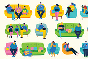 Big PEOPLE Characters bundle, a Healthcare Illustration by Virinaflora (Thumbnail 11 of 11)
