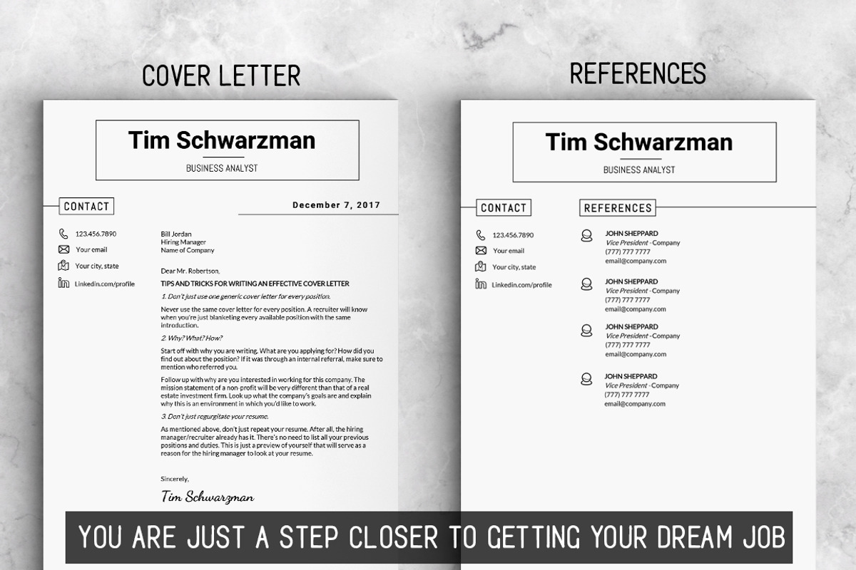 Resume Template / CV Template, a Resume Template by LevelUpResume (Photo 5 of 5)
