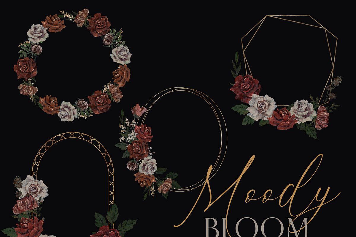 Moody BLOOM Hand Painted Flower, a Decorative Illustration by Beigetime (Photo 12 of 15)