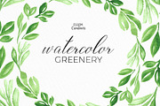 Watercolor Greenery Leaves Clipart, an Illustration by Essem Creatives (Thumbnail 4 of 4)