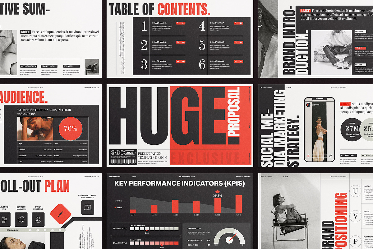 HUGE | Brand Proposal Template, a Presentation Template by ArtisanaAura (Photo 5 of 11)