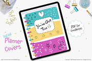 Digital Planner Cover Trio, a Stationery Template by dCipollo Designs (Thumbnail 3 of 4)