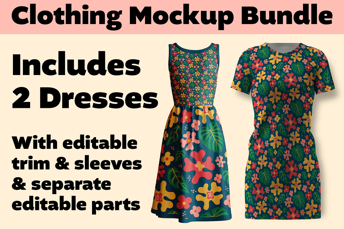 6 Piece Clothing Mockup Bundle, a Shirt Mockup by Carrie Cantwell (Photo 4 of 5)