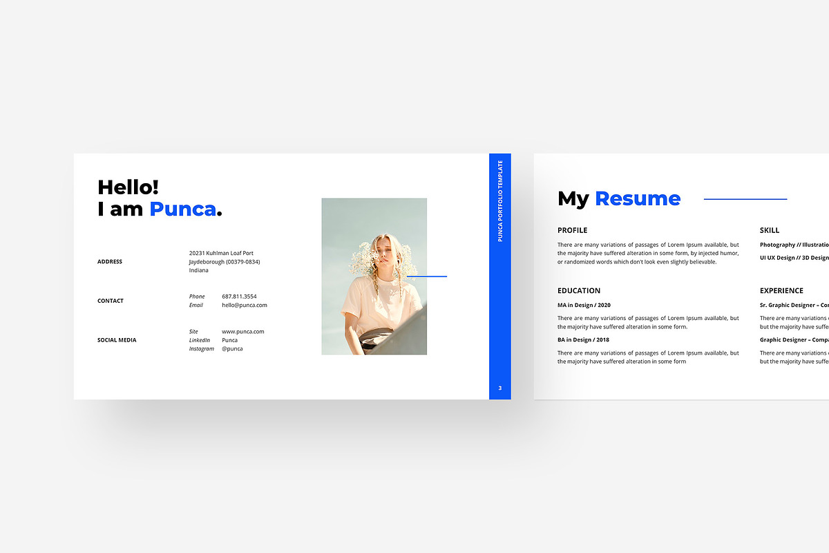 Portfolio Google Slides Template, a Presentation Template by Gaize (Photo 3 of 11)