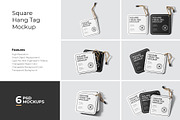 Square Hang Tag Mockup, an Advertising Mockup by Rizky Audymas (Thumbnail 1 of 8)