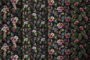 Tropical Vintage Patterns Set