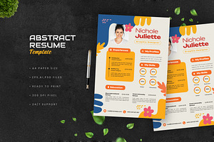 Fun Abstract Resume, a Resume Template by Esensifiksi.studio