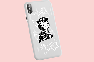 Zebra Procreate Stamp Brush Set