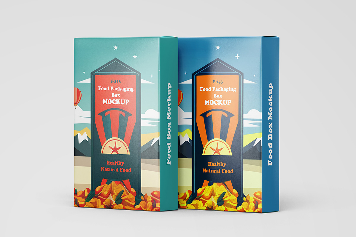 Vertical Food Packaging Box Mockup, a Packaging Mockup by Ram Studio LLC (Photo 9 of 11)