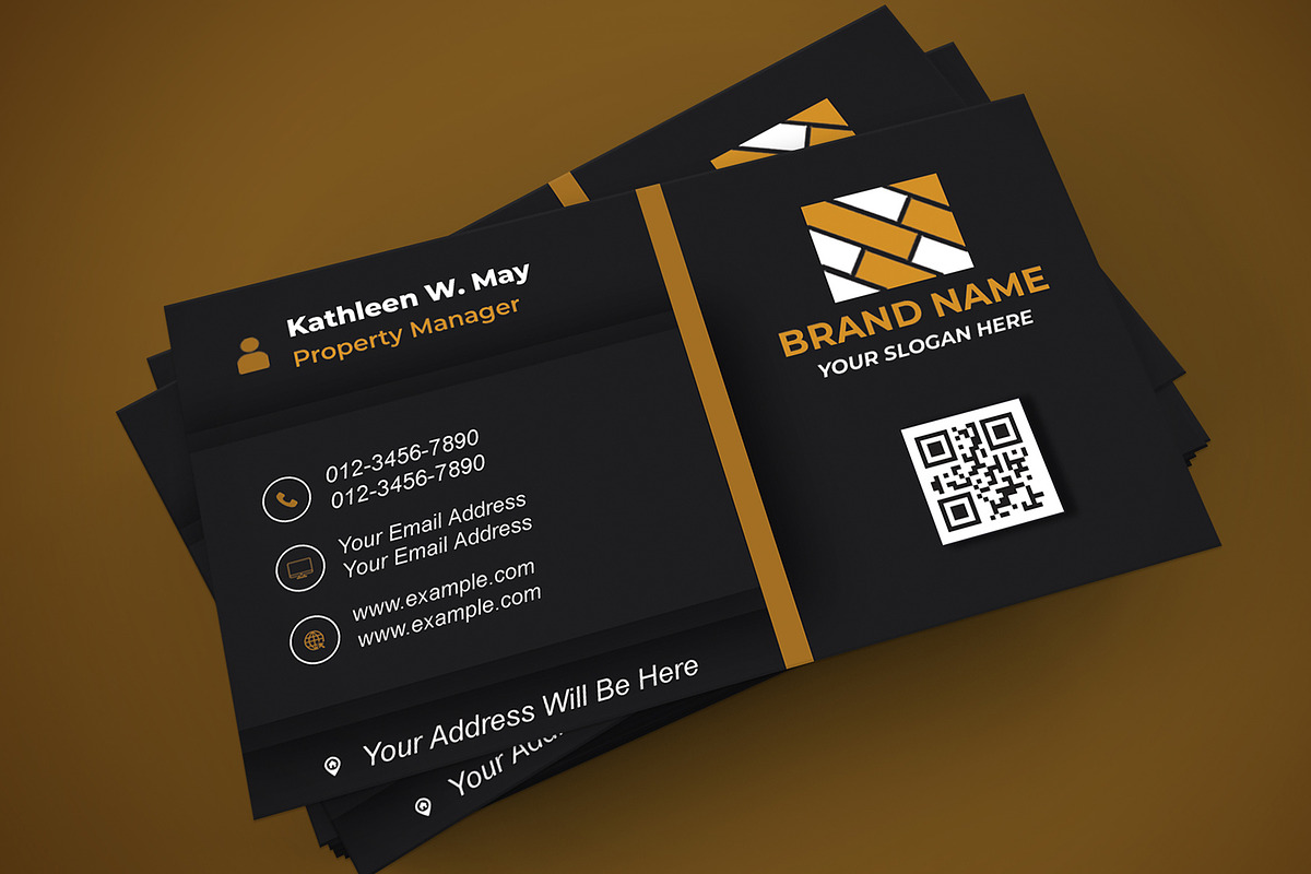 Modern Card Template PSD preview 2
