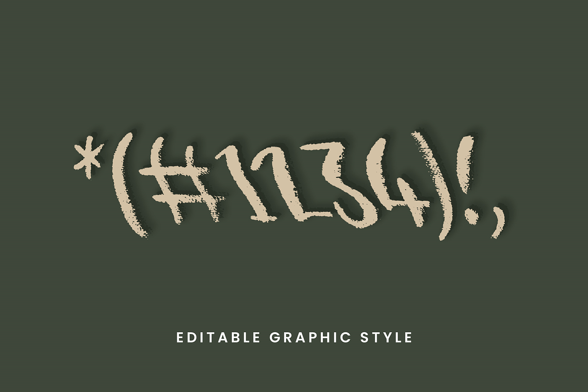 Chalk Brush Script Text Effect preview 2