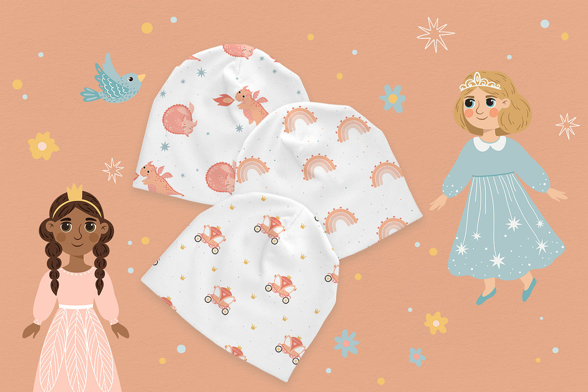 Princess & Fairy Tale Vector Clipart, a Decorative Illustration by Jenny Quince (Photo 5 of 15)