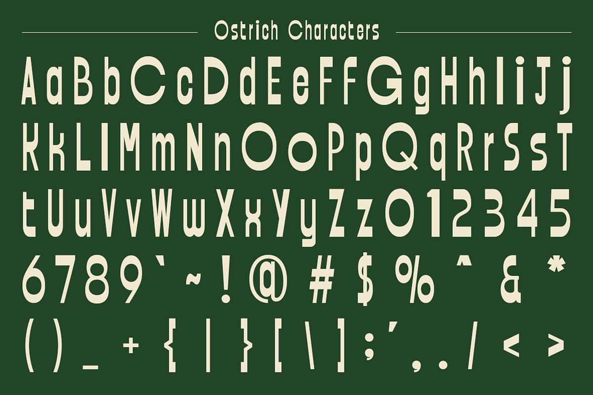 Ostrich - Condensed Display Font, a Sans Serif Font by roomspace creative lab (Photo 9 of 9)