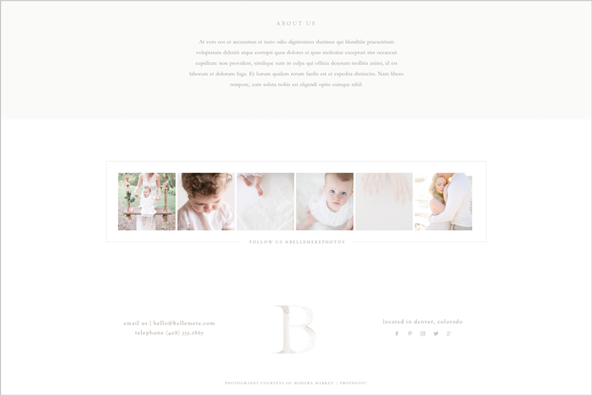 Belle Mère Prophoto 7 Template, a Websites & App Template by Red Met Yellow Creative (Photo 4 of 23)