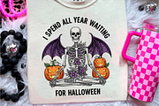 Skeleton Halloween Quote Sublimation, an Illustration by CreationArt (Thumbnail 4 of 4)