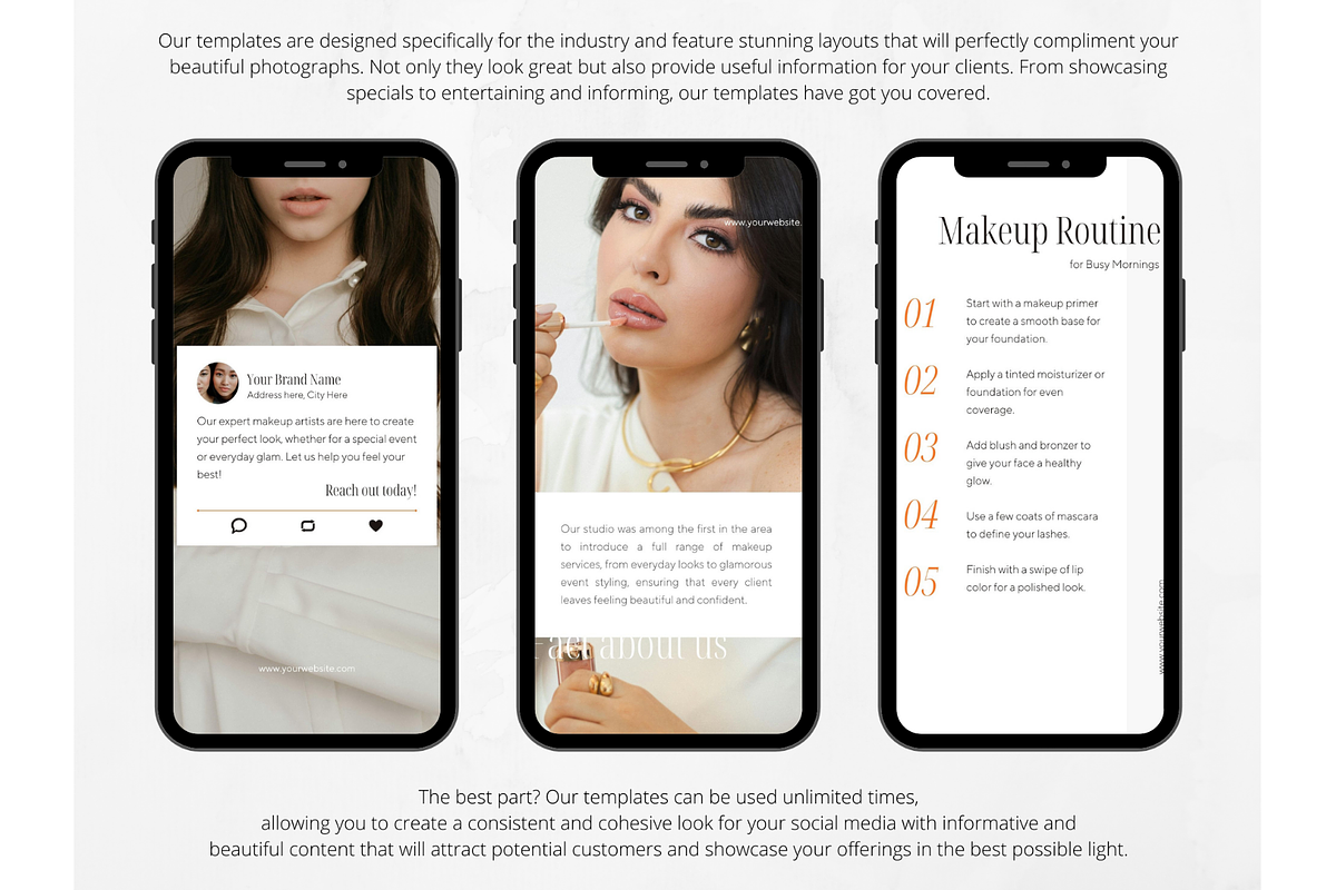 100 Beige MakeUp Social Media Story, a Social Media Template by PatternLab. (Photo 6 of 9)