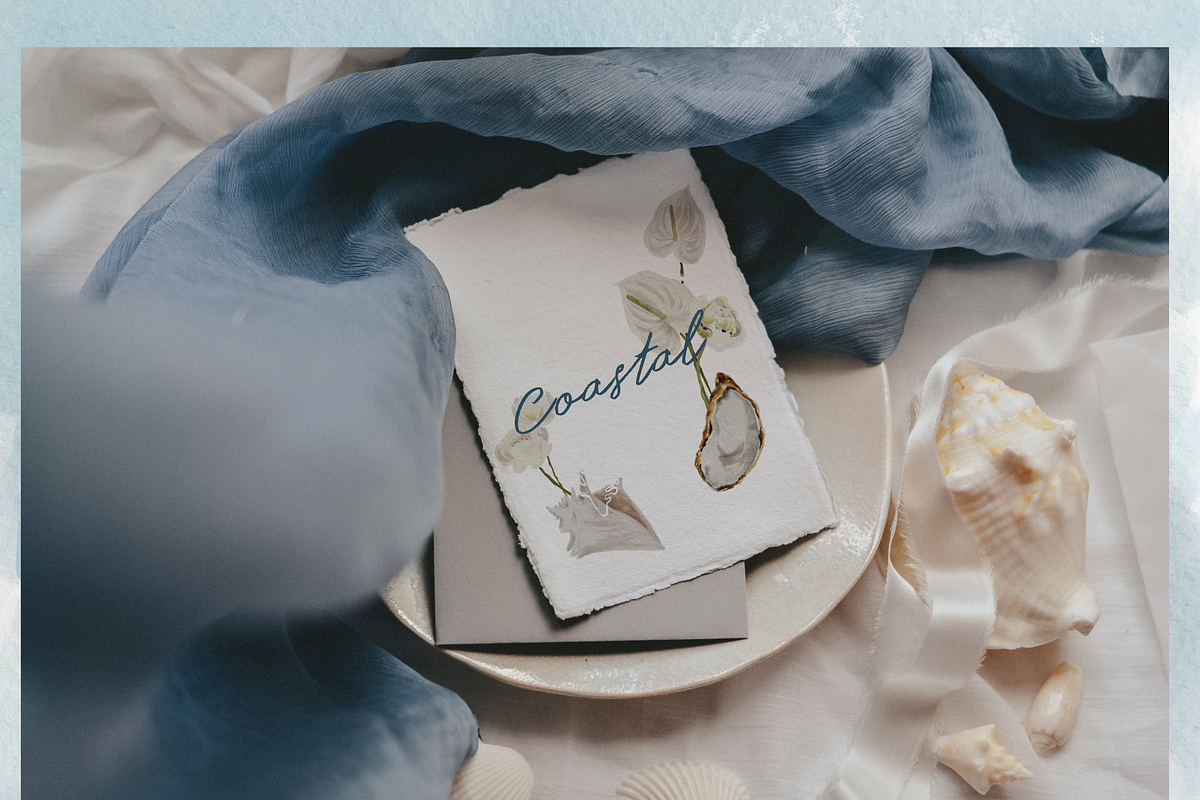 Coastal hand-painted watercolor, a Decorative Illustration by Youksy (Photo 16 of 17)