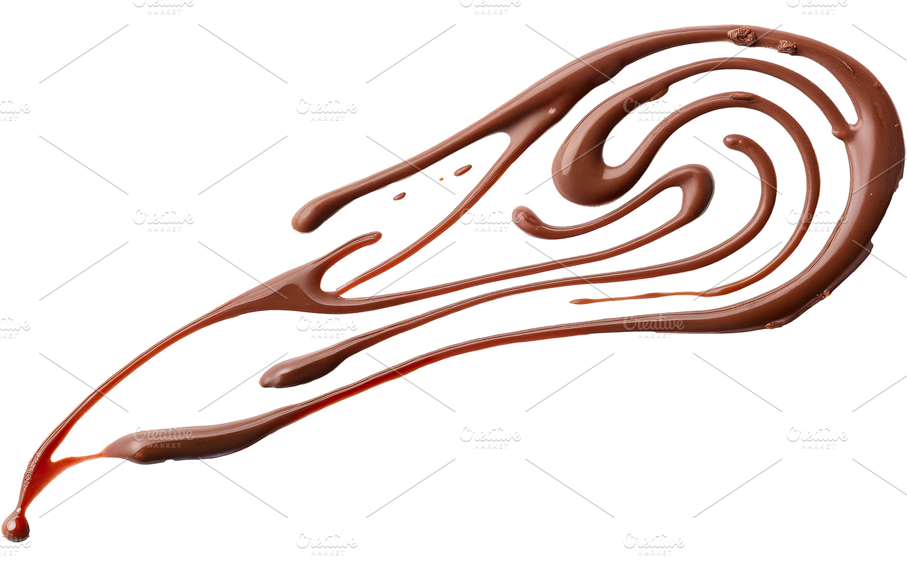 chocolate liquid smear, a Food & Drink Photo by itakdalee