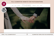 Photography Elementor Website Theme, a WordPress Template by Templatez.Co (Thumbnail 1 of 7)
