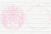 Halloween Pumpkin Spider Web Laser, an Object Graphic by Layerology (Thumbnail 3 of 3)