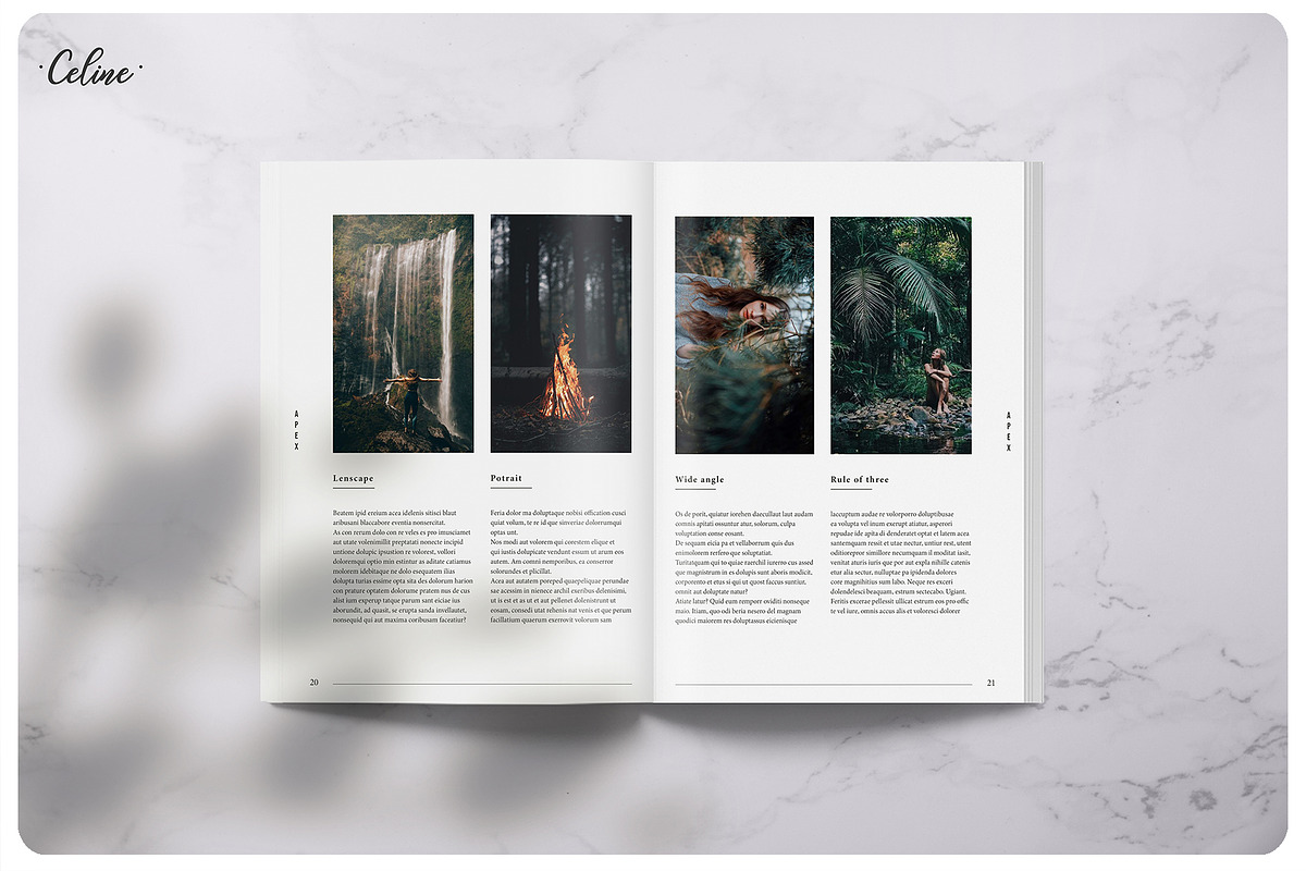 APEX Traveling Lookbook Template, a Magazine Template by Celine Studio (Photo 6 of 9)